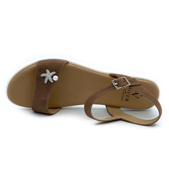 Босоножки Cover замшевые коричневые - фото 5, 0898-1 COV