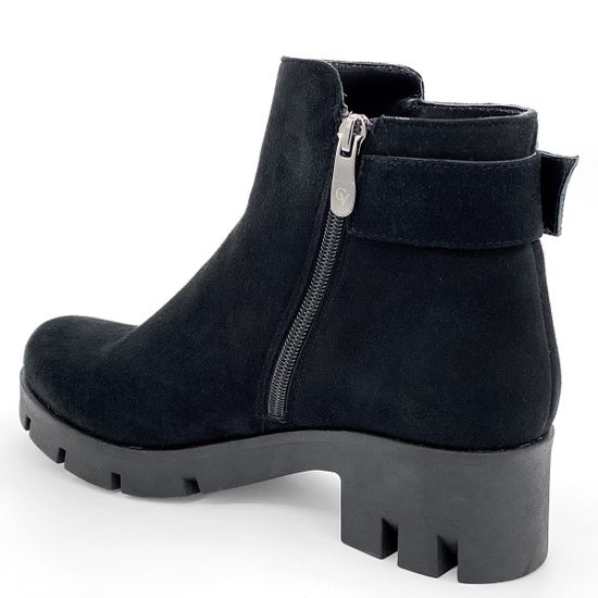 Ботинки Cover черные замшевые на байке - фото 3, 