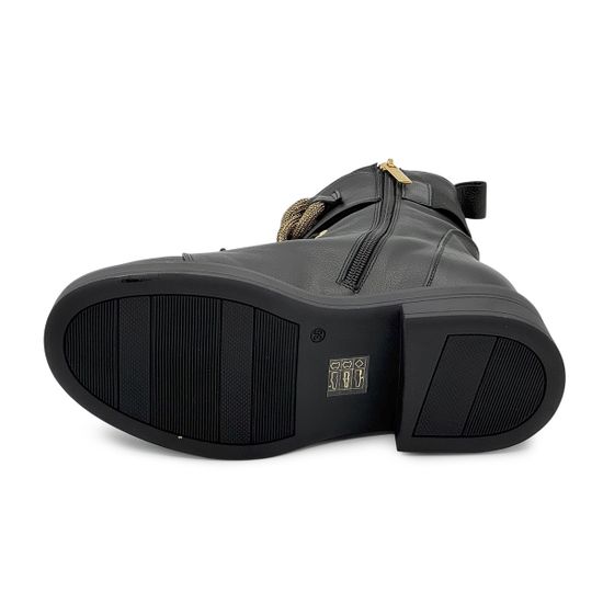 Ботинки Ilasio Reanzoni черные кожаные на байке - фото 4, 5712 IR NERO