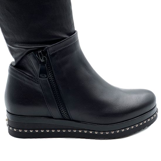 Сапоги Mara черные кожаные демисезонные - фото 6, 670FORMI MR