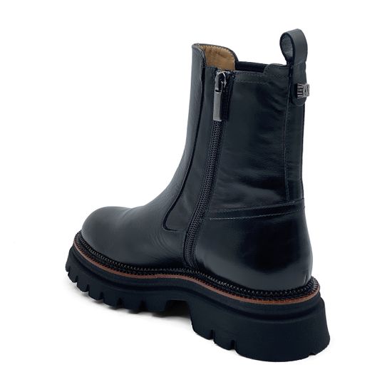 Ботинки Челси Mot Cle черные кожаные демисезонные - фото 3, 