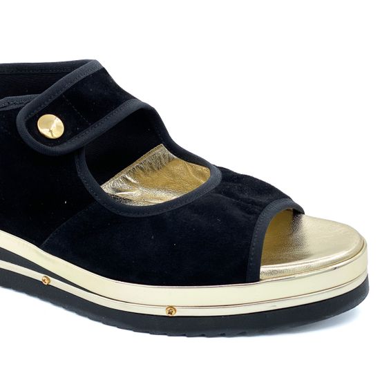 Босоножки Mara замшевые черные - фото 6, 