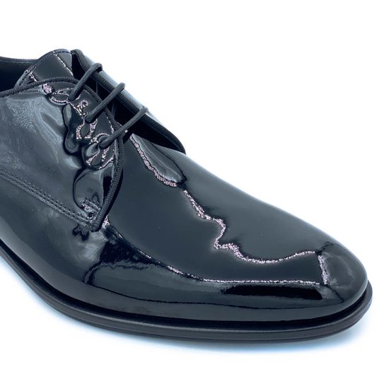 Туфли Giampieronicola черные из лакированной кожи - фото 6, 32857 GPN