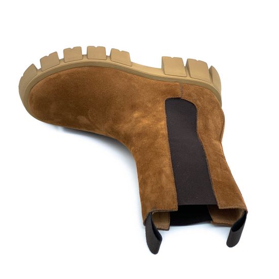 Ботинки челси Mimmu рыжие замшевые демисезонные - фото 5, M405M4 MIM FOX