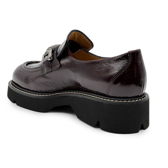 Лоферы женские Mot-Cle бордовые наплак - фото 3, MOT2757 MOT BORDO