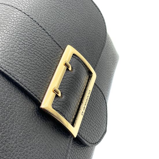 Клатч Di Gregorio черный кожаный - фото 4, 