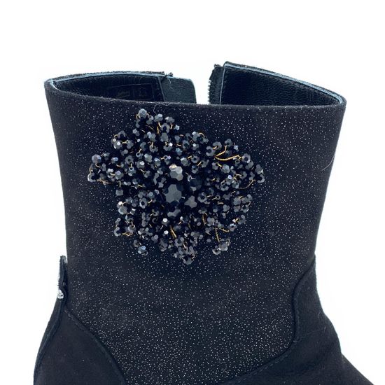 Ботинки Ilasio Renzoni черные замшевые МЕХ - фото 7, 