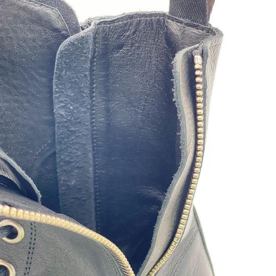 Ботинки Mimmu черные кожаные демисезонные - фото 7, M376M2 MIM NERO