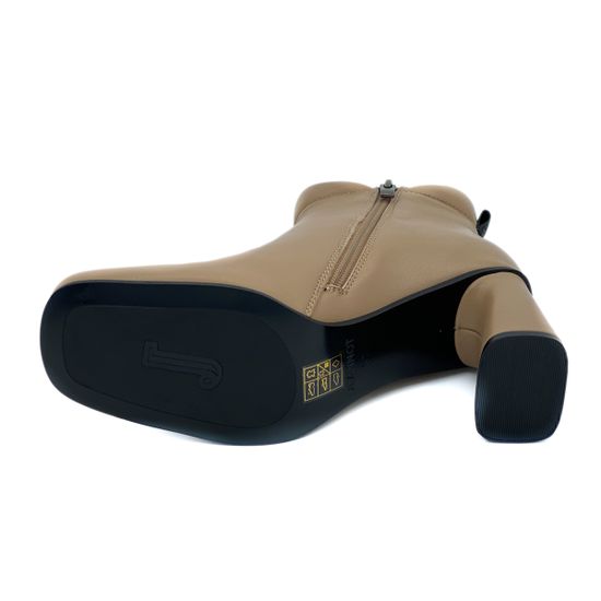 Ботильоны Jeannot бежевые кожаные демисезонные - фото 4, HJ573S JN BEIGE