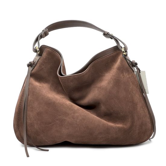 Сумка Loristella коричневая замшевая - фото 3, 3032 LS CACAO