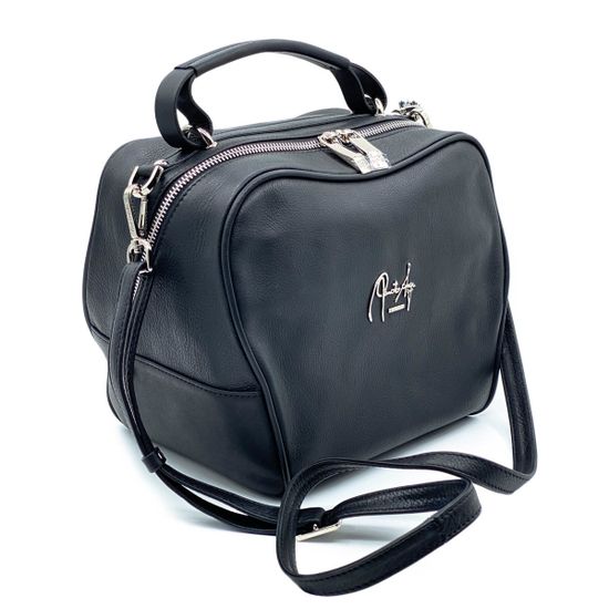 Сумка Renato Angi черная кожаная - фото 2, 