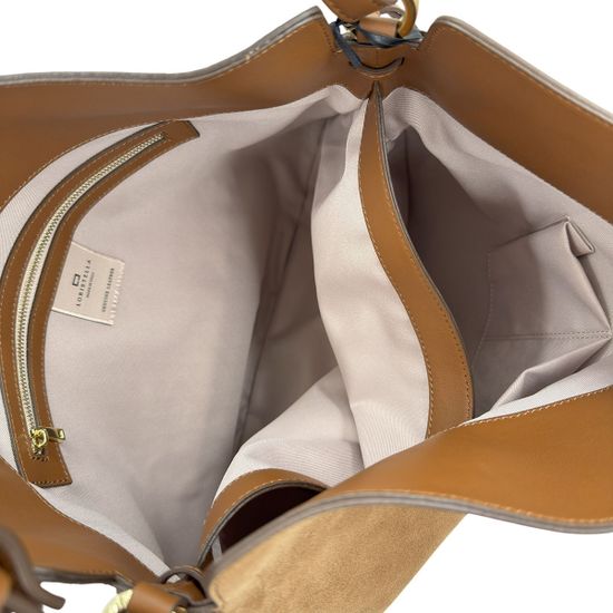 Сумка Loristella рыжая замшевая - фото 5, 3032 LS CUOIO