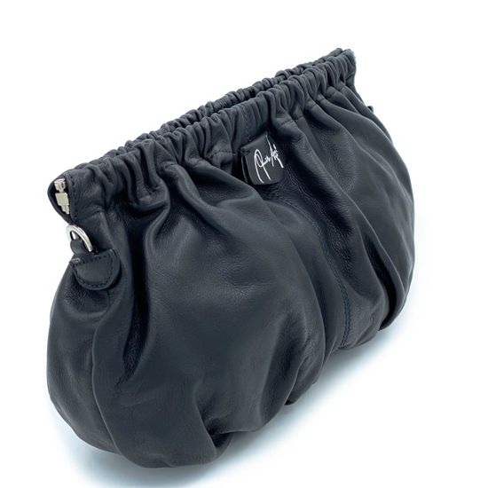 Клатч Renato Angi черный кожаный - фото 2, 