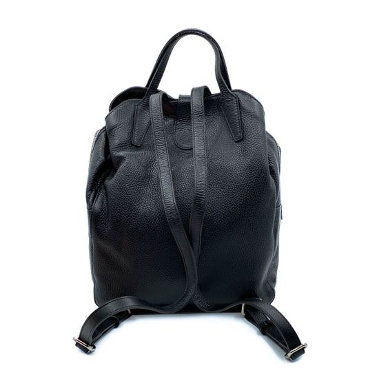 Рюкзак Di Gregorio черный кожаный - фото 3, 