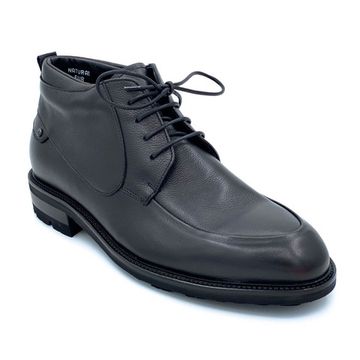 Ботинки Mario Bruni черные кожаные МЕХ - фото 2, 13876 MB NERO