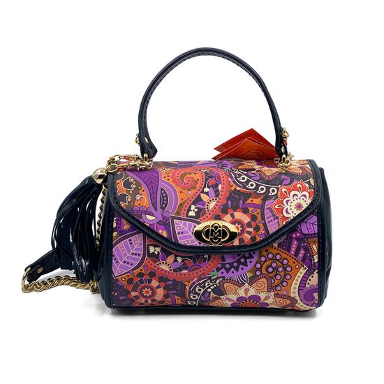 Сумка Marino Orlandi фуксия мультиколор кожаная - фото 1, 4969 MO FUXIA MULT