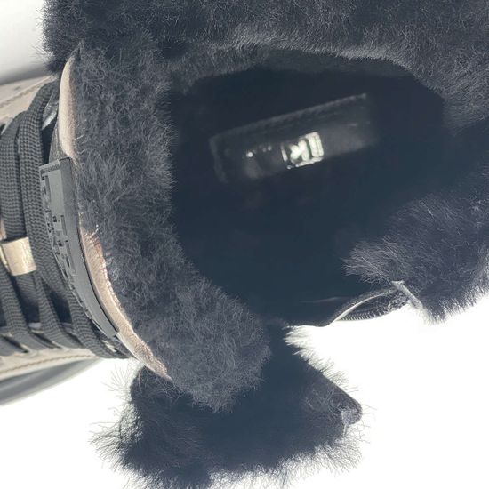 Ботинки Ilasio Renzoni серебряного цвета кожаные на меху - фото 7, 