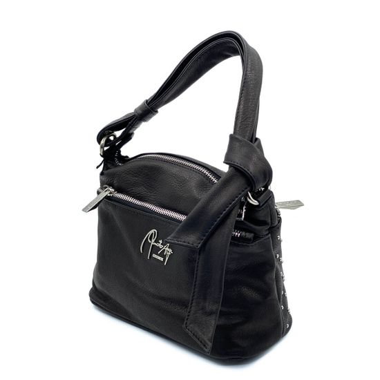 Сумочка Renato Angi черная кожаная - фото 2, 