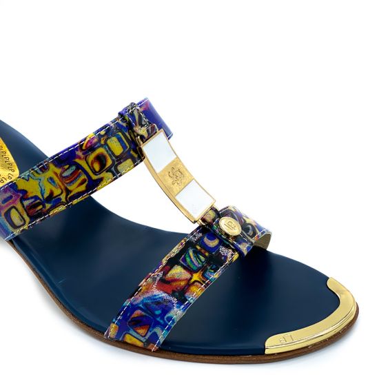 Сабо Loretta Pettinari синие - фото 6, 