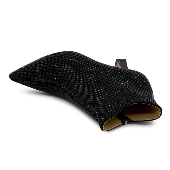 Ботильоны Tuffoni черные замшевые со стразами демисезонные - фото 5, 5625024VL TUF