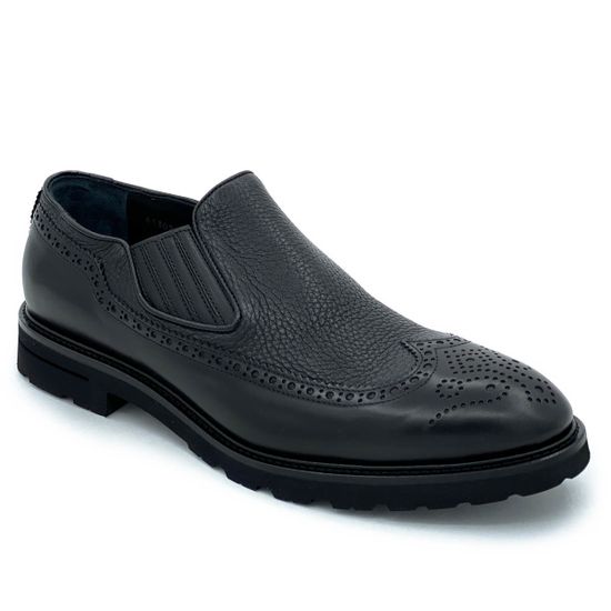 Ботинки Giampieronicola черные кожаные демисезонные - фото 2, 