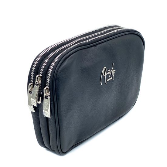 Клатч Renato Angi черный кожаный - фото 2, 