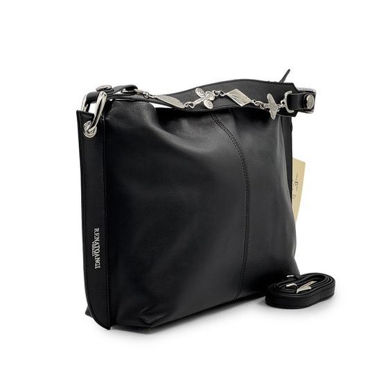 Сумка Renato Angi черная кожаная - фото 2, 3302236 RA NERO