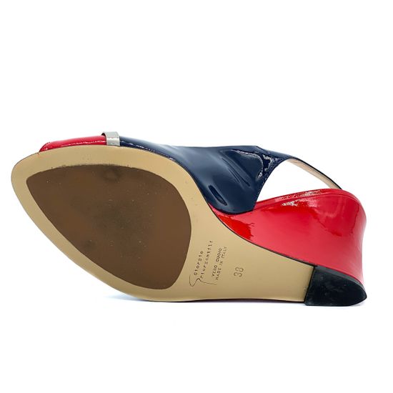 Босоножки Giorgio Piergentili сине-красные - фото 4, 