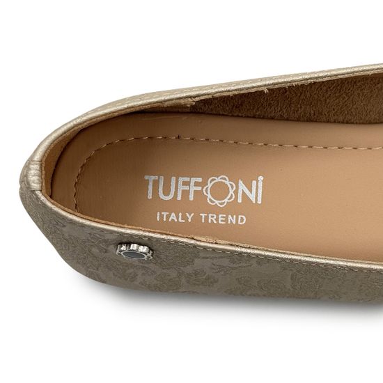 Балетки TUFFONI бежевые кожаные - фото 7, 2425015LL TUF BEIGE