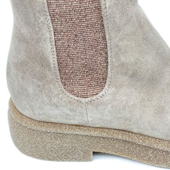 Ботинки Fru.it бежевые замшевые демисезонные - фото 7, 