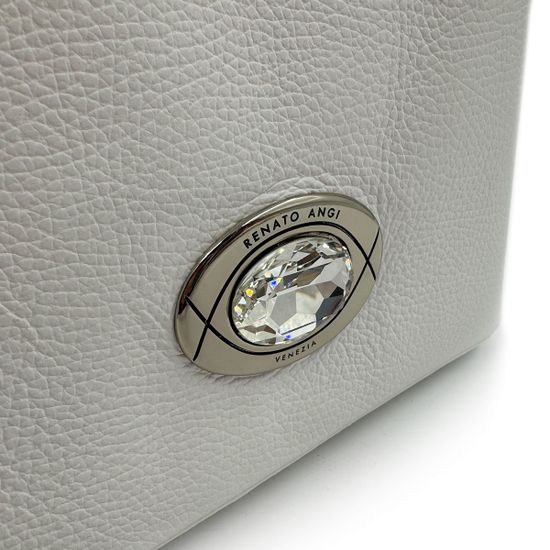 Сумка Renato Angi белая кожаная - фото 4, 3257901 RA BIANCO