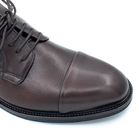 Туфли Mario Bruni коричневые кожаные демисезонные - фото 6, 63880 MB