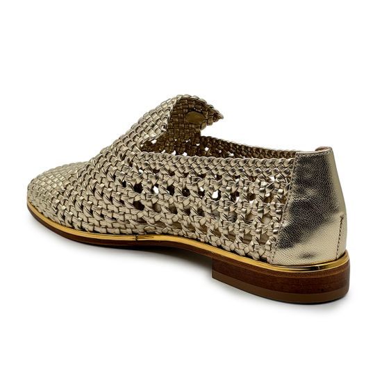 Туфли летние Ilasio Renzoni золотистые перфорированные кожаные - фото 3, 5805 IR ORO
