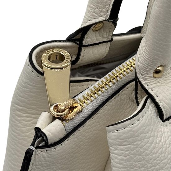 Сумка Di Gregorio белая кожаная - фото 6, 6002 DG BIANCO