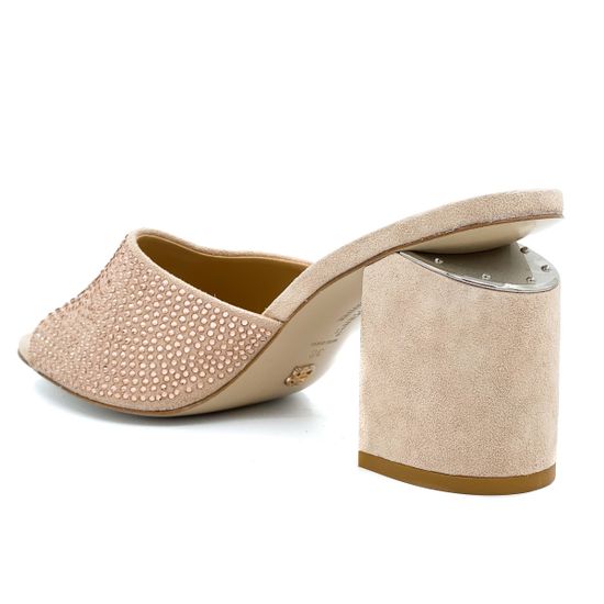 Сабо Gianni Renzi  бежевые замшевые - фото 3, RA1060С GR