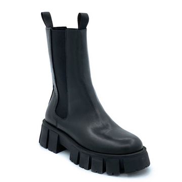 Ботинки челси Mimmu черные кожаные Байка - фото 2, M405M4 MIM NERO