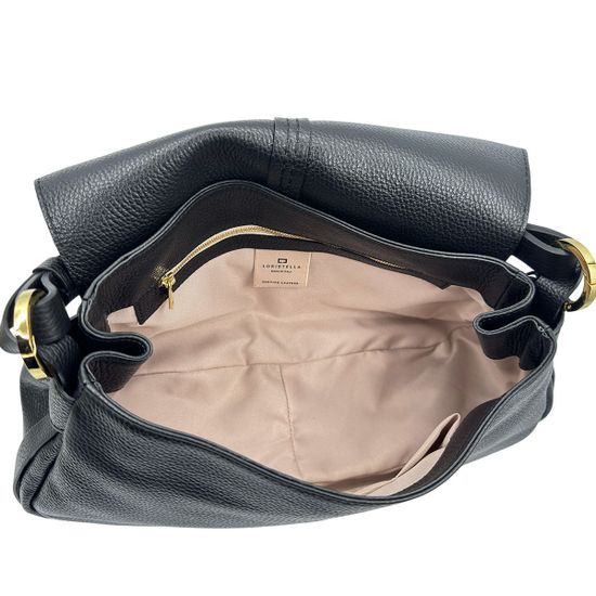 Сумка Loristella черная кожаная - фото 7, 2947 LS NERO