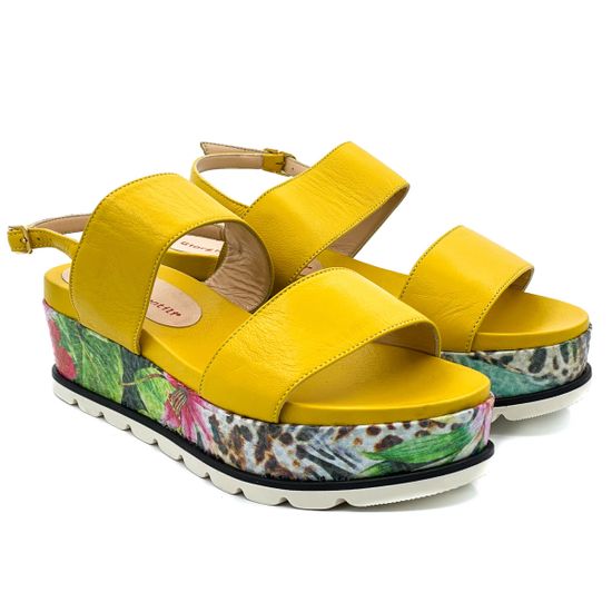 Босоножки Giorgio Piergentili желтые - фото 7, 