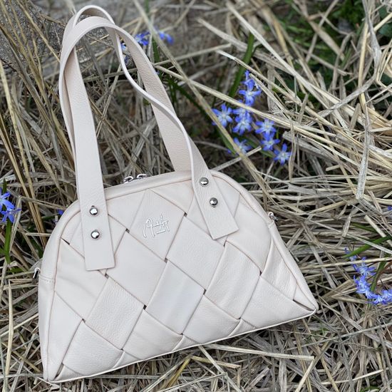 Сумка Renato Angi бежевая кожаная - фото 6, 2702581 RA BEIGE