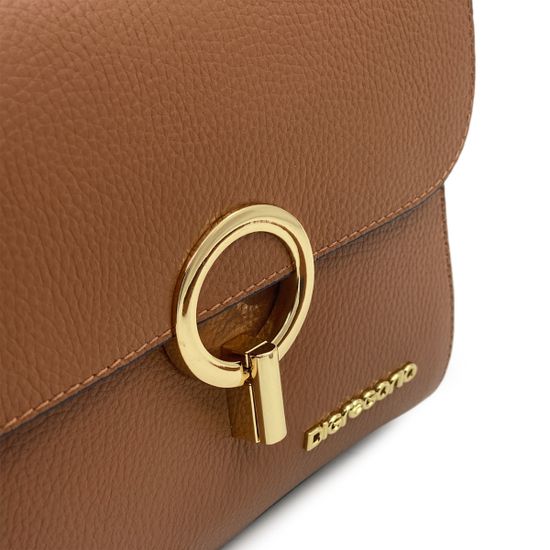 Сумка Di Gregorio рыжая кожаная - фото 4, 