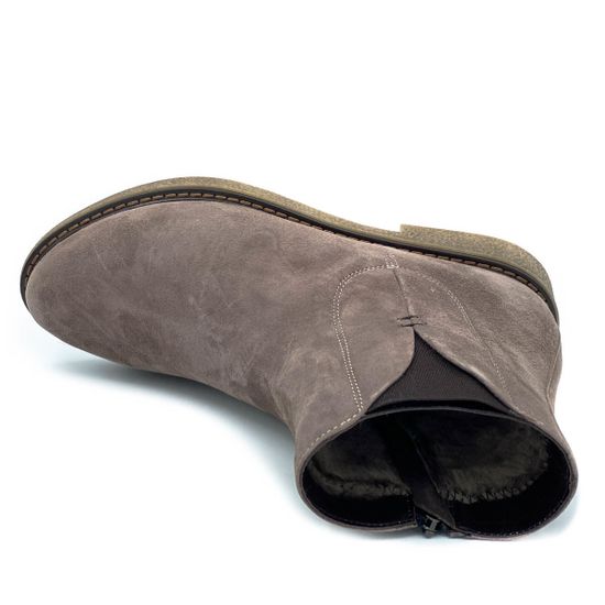 Ботинки Cover бежевые замшевые МЕХ - фото 5, 