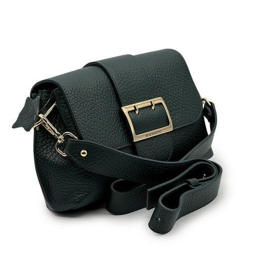 Сумка Di Gregorio зеленая кожаная - фото 2, 