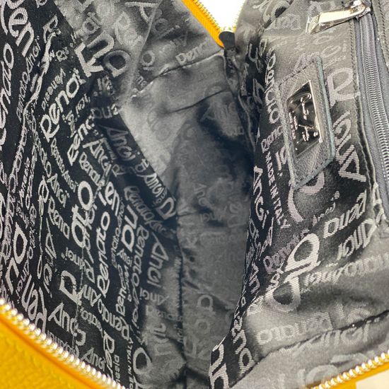 Рюкзак Renato Angi желтый кожаный - фото 5, 