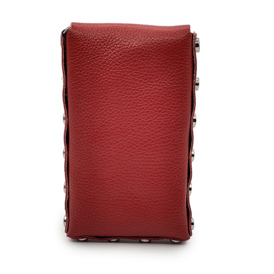 Мини-Сумка кросс-боди Renato Angi красная кожаная - фото 3, 