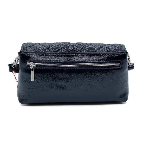 Сумка кросс-боди Marina Creazioni черная из стеганой лакированной кожи - фото 3, B6514 MC NERO LAK TRP265