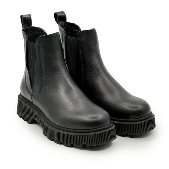 Ботинки челси CV COVER черные кожаные на байке - фото 8, 365635-1 COV