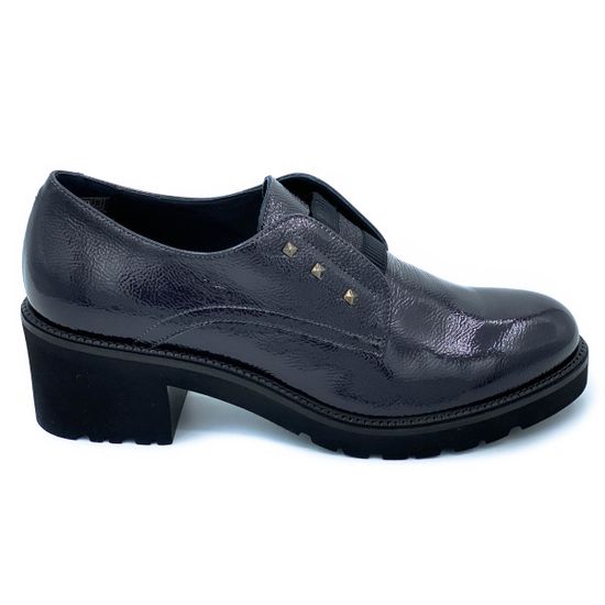 Полуботинки Donna Soft черные наплак демисезонные - фото 1, DS1212 DS FUMO