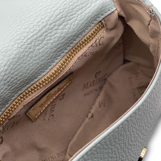 Клатч Marina Creazioni кожаный голубого цвета - фото 5, B4598 MC CELESTE