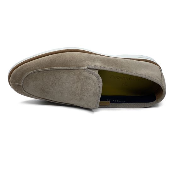 Слипоны GiamPieroNicola бежевые замшевые - фото 5, H40282 GPN BEIGE