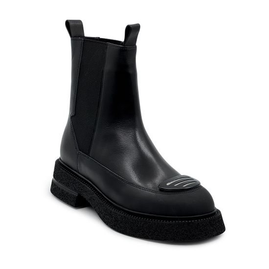 Ботинки челси Francesco Valeri черные кожаные на меху - фото 2, TU42 FV